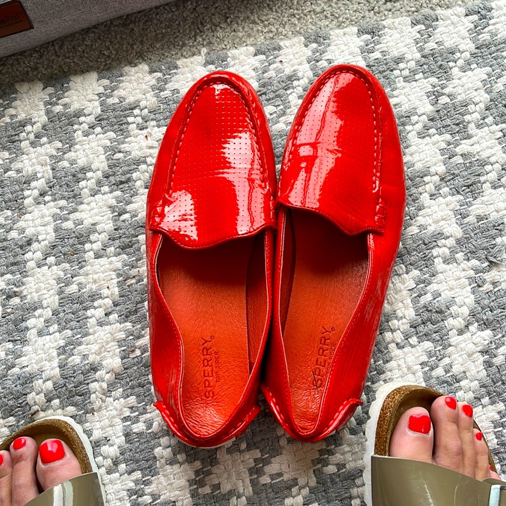 Red patent leather Sherry’s